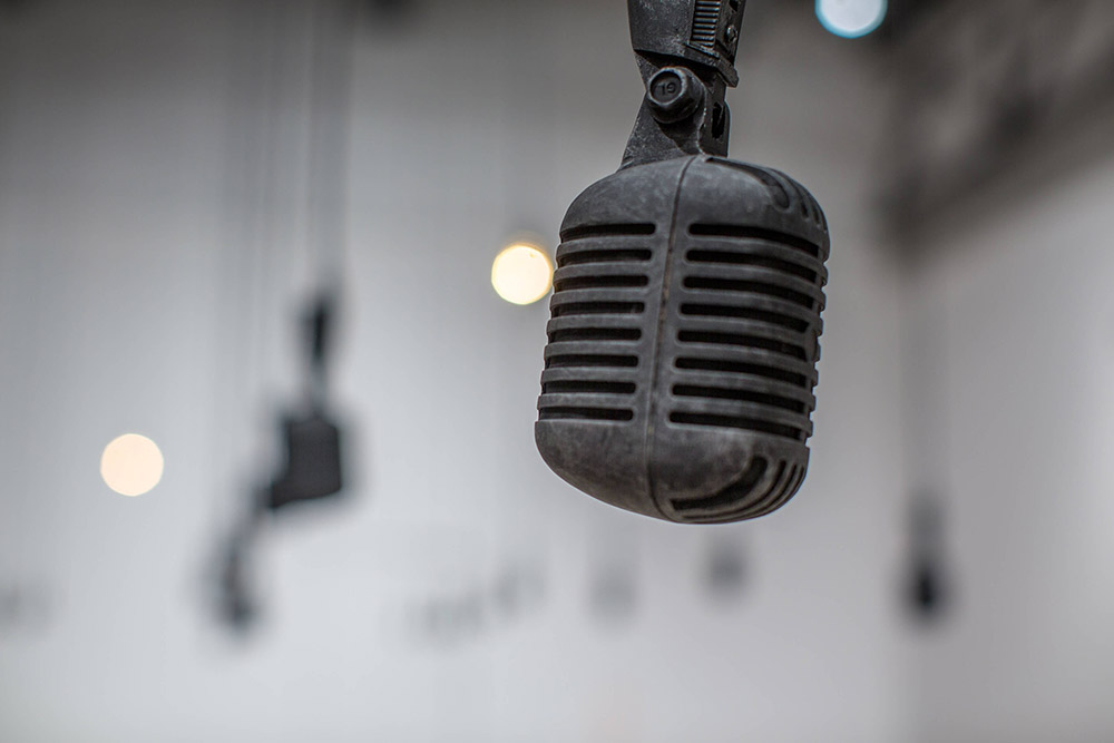 Exhibition view: Shilpa Gupta,For, In Your Tounge, I Can Not Fit, 2018, YARAT Contemporary Art Space- Baku, Photo: Fakhriyya Mammadova, Courtesy the artist, YARAT Contemporary Art Space and Edinburgh Art Festival