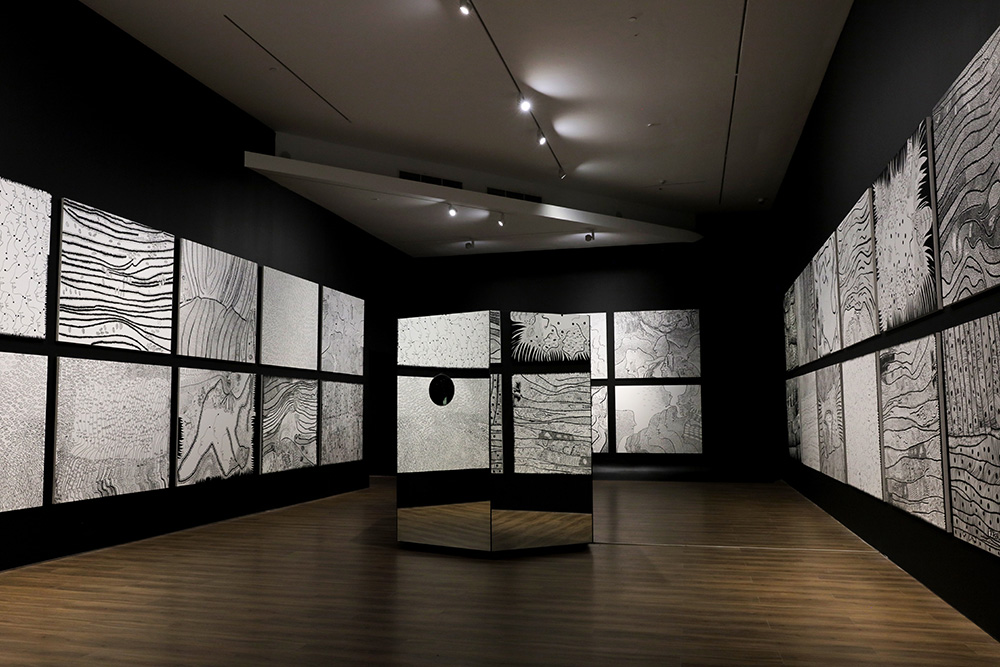 Installation view: Yayoi Kusama, Life is the Heart of a Rainbow, GOMA, 2018, Courtesy Yayoi Kusama Studio Inc. and GOMA