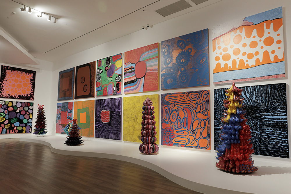 Installation view: Yayoi Kusama, Life is the Heart of a Rainbow, GOMA, 2018, Courtesy Yayoi Kusama Studio Inc. and GOMA