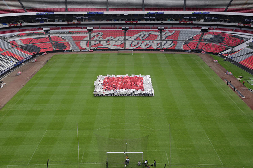 Melanie Smith and Rafael Ortega, Stills of Aztec Stadium. Malleable Deed, 2010 Full HD Video, 10:29 Courtesy the artist