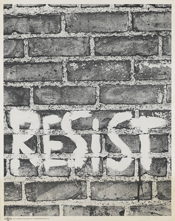 Gross National Product, Resist, 1968, from the Daniel Wolf Collection of Protest Posters, Offset lithograph: sheet, 73.7 x 58.6 cm, images, 70.5 x 55.9 cm, Whitney Museum of American Art, New York; purchase, with funds from The American Contemporary Art Foundation, Inc., Leonard A. Lauder, President 2017.10.164
