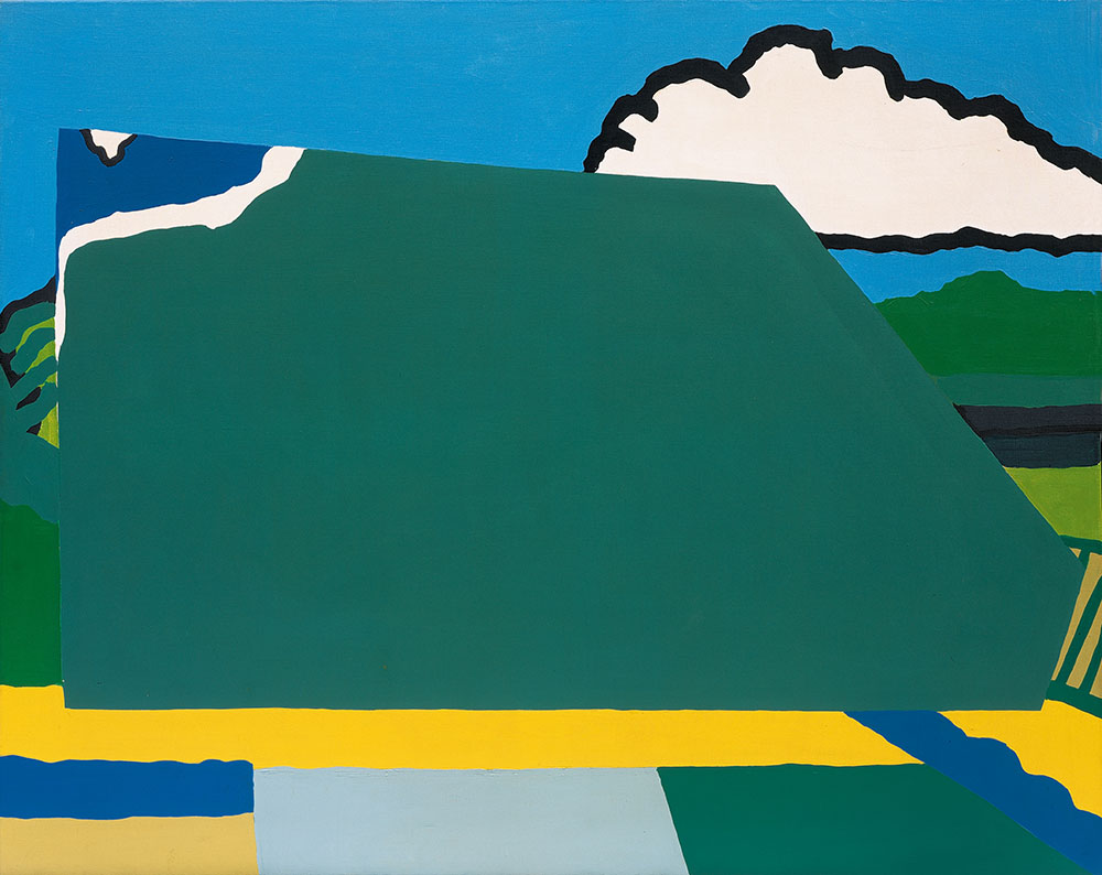 Raoul De Keyser, Hommage aan Brusselmans, 1969–70, Acrylic & dispersion on canvas, 120 x 150 cm, © Family Raoul De Keyser | SABAM Belgium 2018, Private Collection, Photo: Hilde D’haeyere, Courtesy Zeno X Gallery-Antwerp & David Zwirner-New York/London/Hong Kong