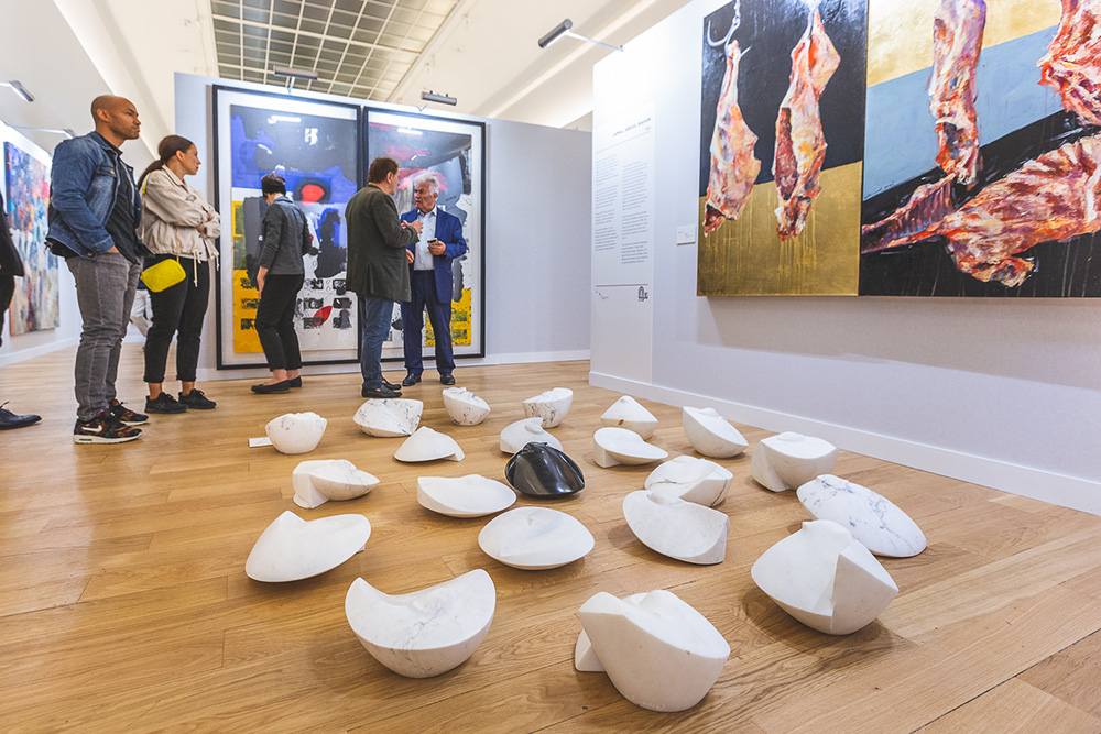 Jamal Abdul Rahim’s stand at the exhibition at Grand Palais