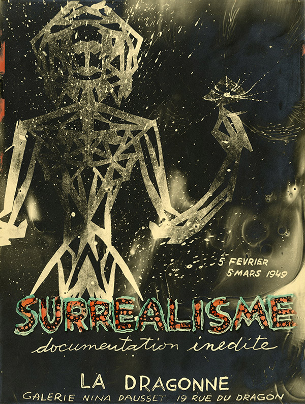 Jindřich Heisler, Projet d'affiche pour la Dragonne, 1949, © Jindřich Heisler Estate, Courtesy Galerie 1900-2000 and David Zwirner