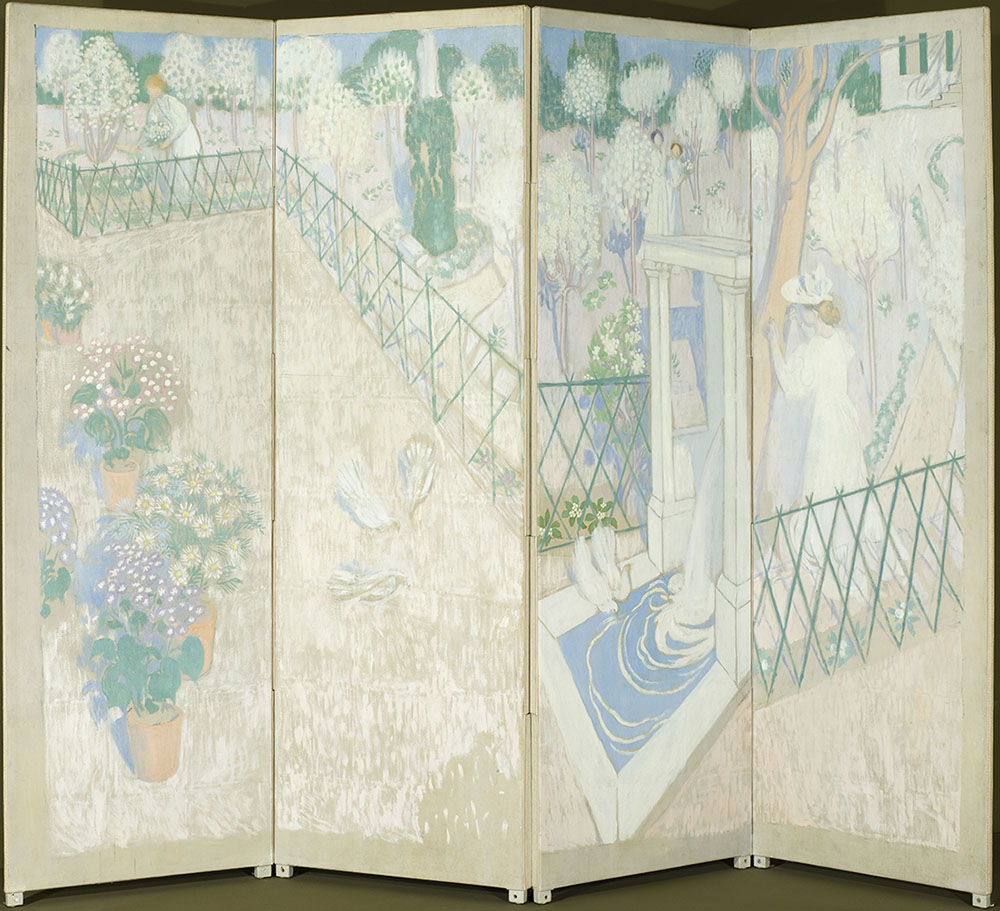 Maurice Denis, Screen with Doves, c. 1896, Oil on canvas, Paris, Musée d’Orsay, © Musée d’Orsay, Dist. RMN-Grand Palais / Patrice Schmidt