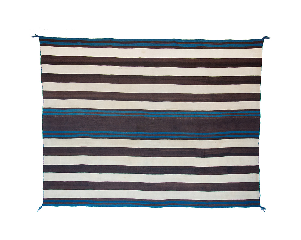 The Cahn First Phase Chief’s Blanket, Ute Style, Navajo, circa 1800-1830, 68” wide x 56” long, Photo: Joshua Baer, ©2018 Joshua Baer & Company-Santa Fe, All rights reserved