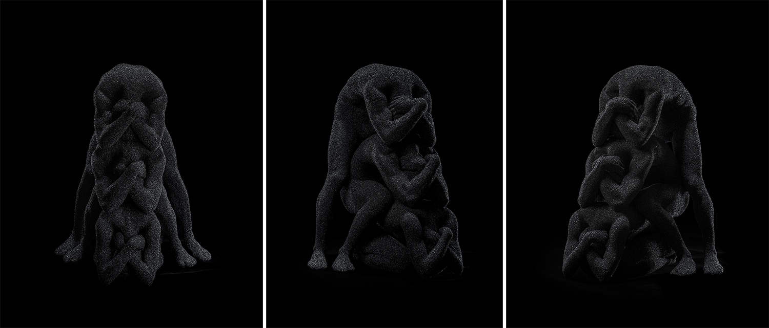 Kohei Nawa, Totem (1/3 Black Sic_VESSEL), 2016, Mixed media, Photo: Nobuta Omote/SANDWICH © Kohei Nawa and Damien Jalet, Courtesy Scai The Bathhouse and Arario Gallery