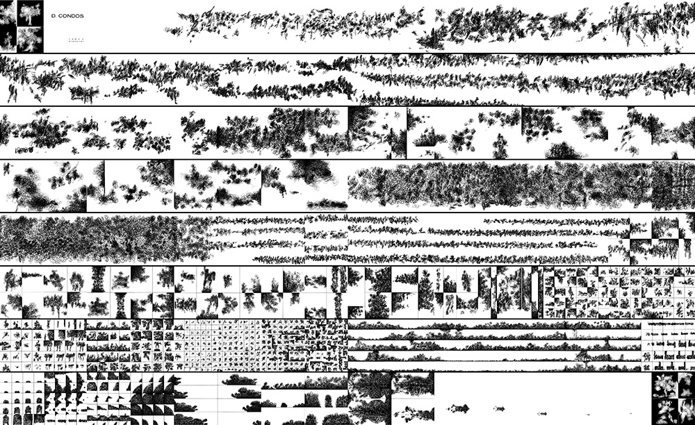 Dimitris Condos, Roman Pictural, 1968 , Ink on paper glued on plywood (Page spread), 160 x 217 cm, Courtesy of CAN Christina Androulidaki gallery-Athens