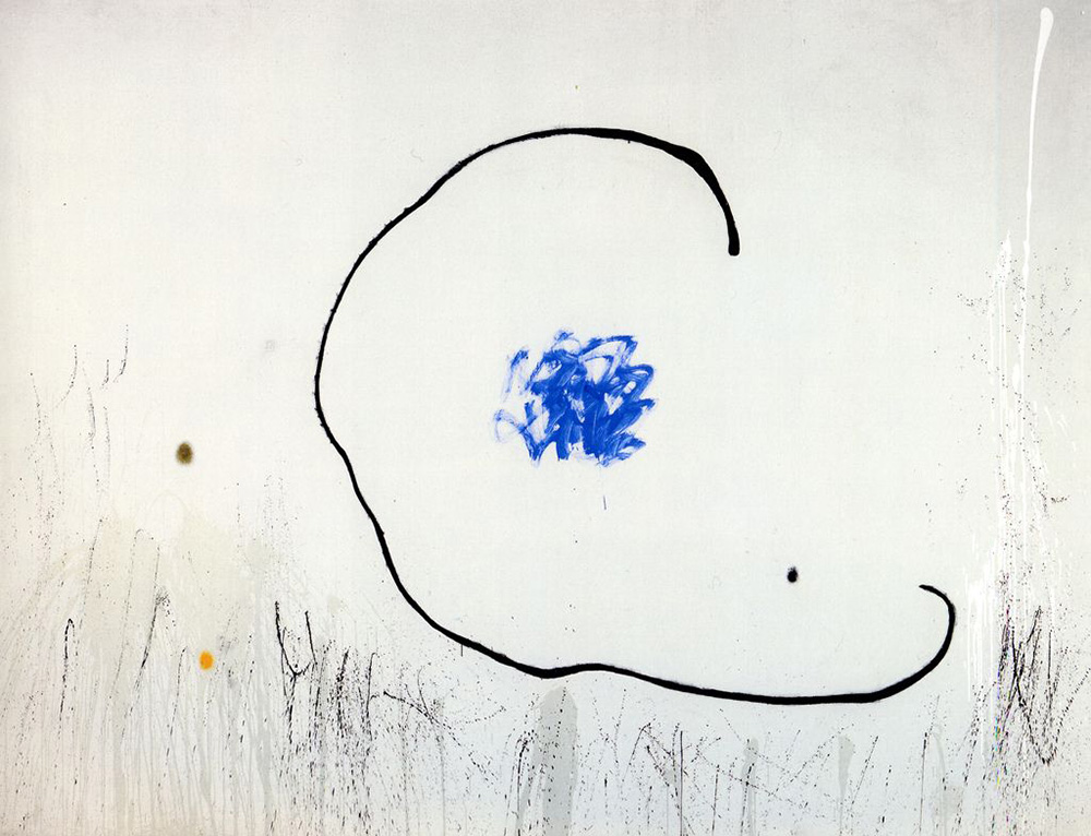 Joan Miró, L’Espoir du condamné à mort II, February 9, 1974, Acrylic on canvas, 267 x 351 cm, Fundació Joan Miró-Barcelona, © Successió Miró / Adagp, Paris 2018, Photo Fundació Joan Miró, Barcelone / Jaume Blassi