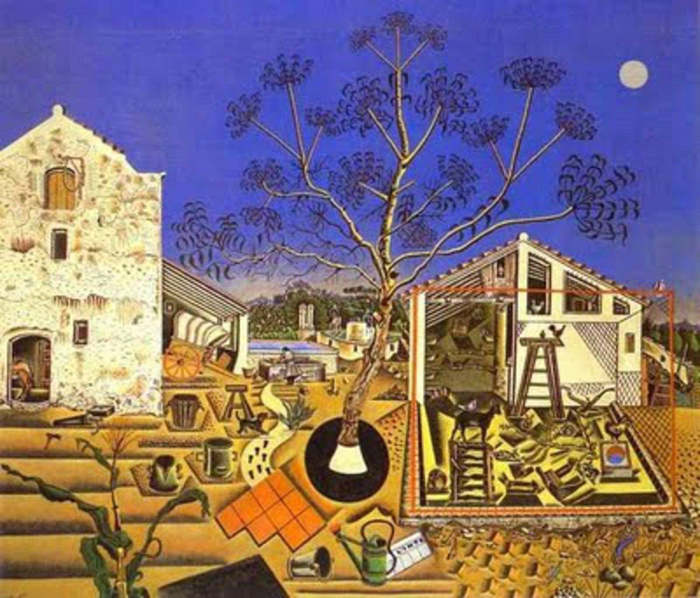 Joan Miró, La Ferme, 1921-1922, Oil on canvas, 123,8 x 141,3 cm, National Gallery of Art-Washington, don de Mary Hemingway, 1987, © Successió Miró / Adagp-Paris 2018, Photo: National Gallery of Art-Washington