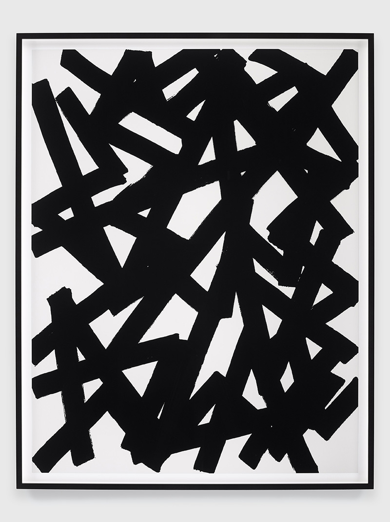 Adam Pendleton, Our Ideas #2 (Detail), 2018, Silkscreen ink on Mylar, Thirty-two (32) parts: overall dimensions variable, Sheet: 96.52 × 73.66 cm each, Framed: 102.55 × 79.69 cm each, © Adam Pendleton, Courtesy Pace Gallery
