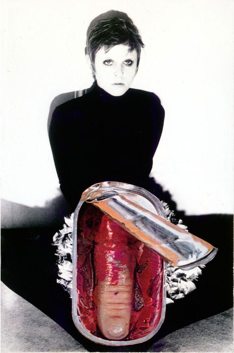 Penny Slinger, The Surprised Tin Opener, 1969/2014, C-print from original collage, 40.6 x 26.9 cm, Edition 1 of 3, 2AP, © Penny Slinger, Courtesy the artist Fortnight Institute and Blum & Poe-Los Angeles/New York
