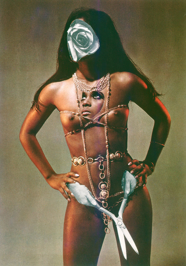 Penny Slinger, Circe, 1969/2014, C-print from original collage, 40.6 x 29.4 cm, Edition 1 of 3, 2AP, © Penny Slinger, Courtesy the artist Fortnight Institute and Blum & Poe-Los Angeles/New York