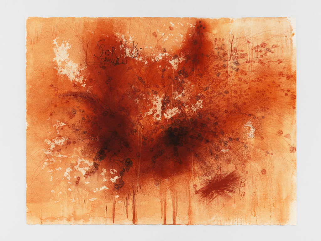 Ricardo Brey, Scrub, 2018, Mixed media on paper, 120h x 160w cm, © Ricardo Brey, Courtesy the artist and Alexander Gray Associates Gallery-New York