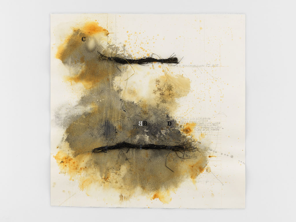 Ricardo Brey, Principio del canto VII, 2018, Mixed media on paper, 120h x 120w cm, © Ricardo Brey, Courtesy the artist and Alexander Gray Associates Gallery-New York