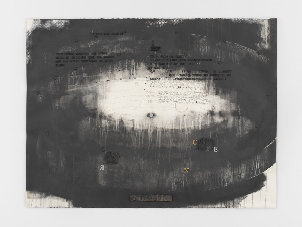 Ricardo Brey, Stormclouds, 2017, Mixed media on paper, 120h x 160w cm, © Ricardo Brey, Courtesy the artist and Alexander Gray Associates Gallery-New York
