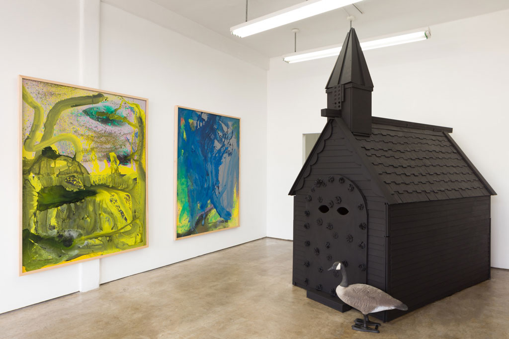 Steven Hull, Our Little Chapel by the Lake - The Transformation of Jesus Christ-Part I, Installation view at Meliksetian|Briggs-West Hollywood, 2019 , Courtesy the artist and Meliksetian|Briggs