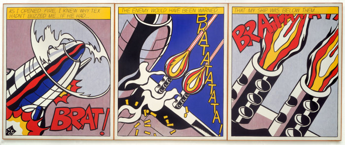 Roy Lichtenstein, As I Opened Fire, 1964. © Estate of Roy Lichtenstein, c/o Pictoright Amsterdam. Collection Stedelijk Museum Amsterdam