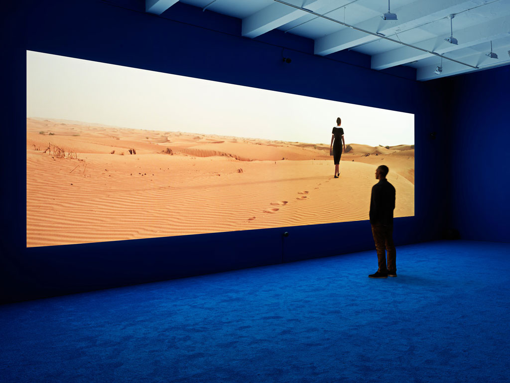 Isaac Julien, PLAYTIME, 2013, Los Angeles County Museum of Art, gift of Sheridan Brown, installation view, Metro Pictures, New York, 2013, © Isaac Julien, photo courtesy the artist and Metro Pictures, New York, photograph: Genevieve Hanson