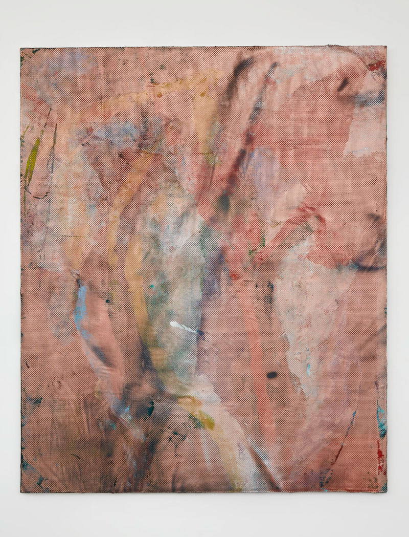 Garth Weiser, cursedvideo, 2019,Oil and spray paint on canvas,185.4 x 152.4 cm,© Garth Weiser, Courtesy the artist and Simon Lee Gallery