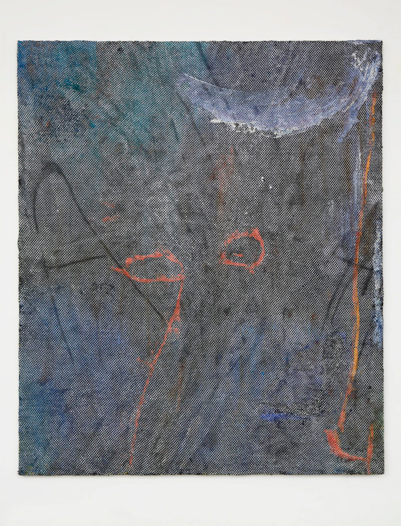 Garth Weiser, Mellogangfamily, 2018, Oil and spray paint on canvas, 208.3 x 175.3 cm, © Garth Weiser, Courtesy the artist and Simon Lee Gallery