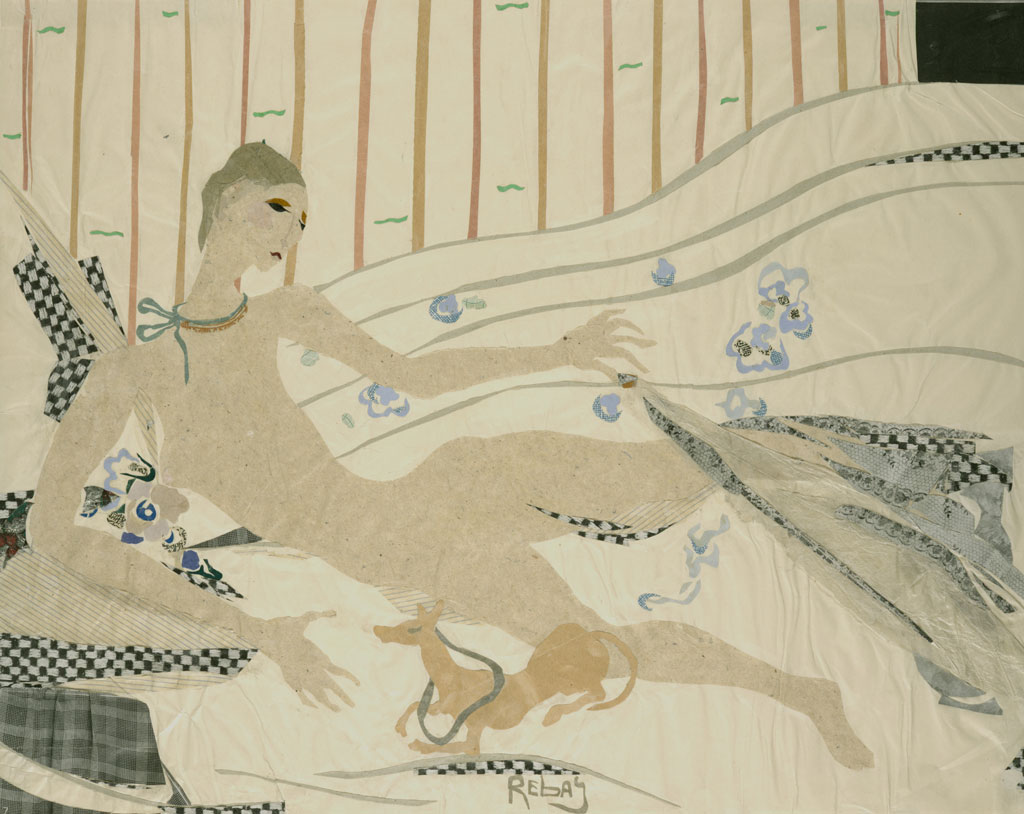 Hilla Rebay, The Dog (Le chien), Undated, Paper collage, 34.9 x 43.7 cm, Solomon R. Guggenheim Museum, New York, Solomon R. Guggenheim Founding Collection, By gift 41.576, © 2019 The Hilla von Rebay Foundation