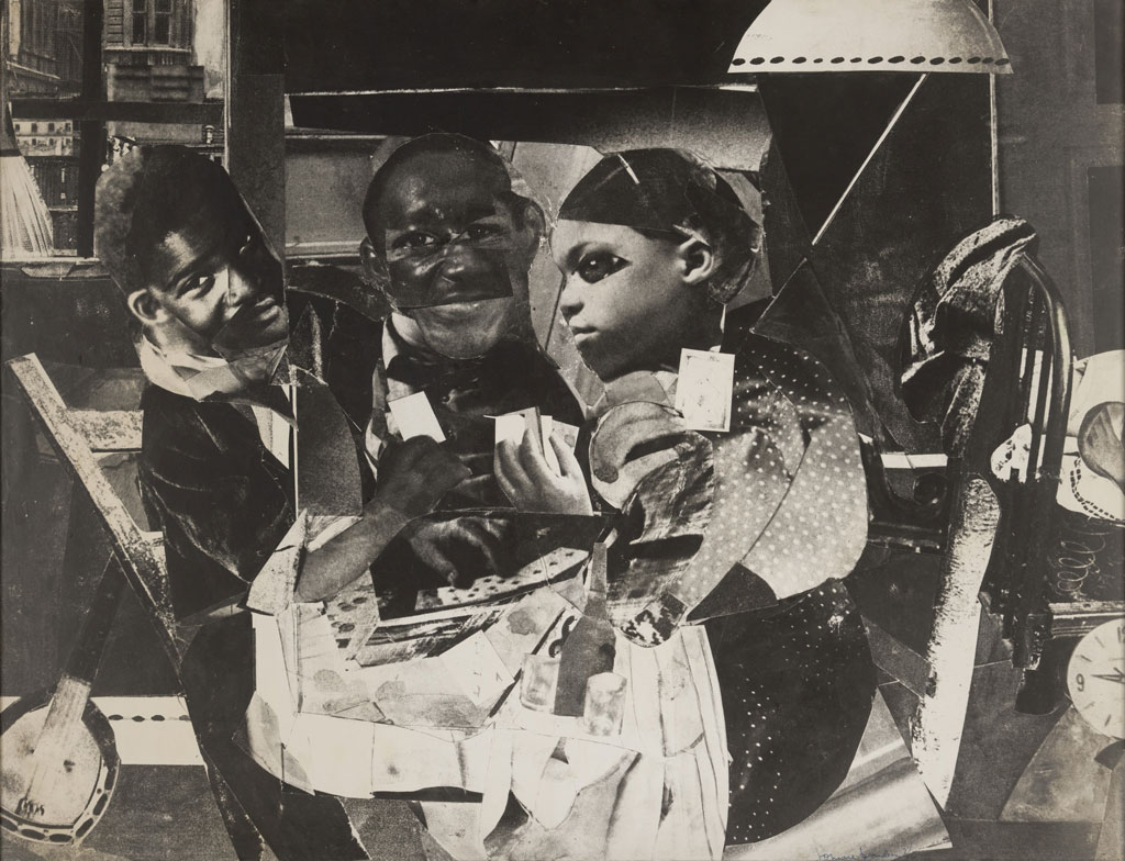 Romare Bearden, Evening 9:10, 461 Lenox Avenue, 1964, Gelatin silver print (photostat) on , 68.9 x 90.3 cm, Solomon R. Guggenheim Museum, New York, Purchased through prior gift of Julian J. Aberbach and Joachim J. Aberbach, Dr. and Mrs. Samuel S. Mandel, and Mr. and Mrs. Nathan L. Halpern, with additional funds contributed by the Photography Council 2017.76, © Romare Bearden