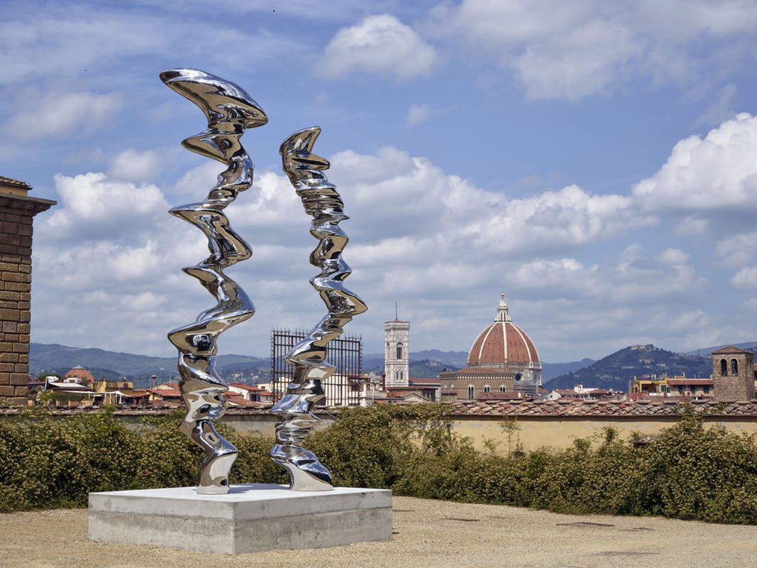 Exhibition view, Tony Cragg at Boboli Gardens, Giardino di Boboli, Florence, Courtesy the artist and Le Gallerie Degli Uffizi