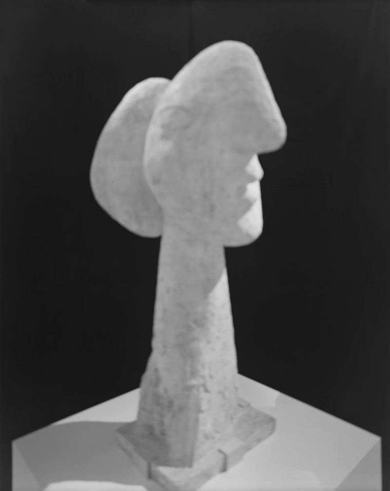 Hiroshi Sugimoto, Past Presence 026, Head of a Woman, Pablo Picasso, 2014, Gelatin silver print, Image: 149.2 x 119.4 cm, Frame: 182.2 x 152.4 x 7.6 cm, © Hiroshi Sugimoto, Courtesy the artist and Marian Goodman Gallery