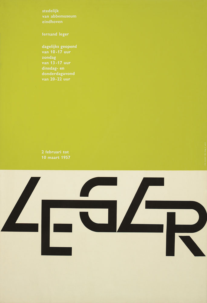 Wim Crouwel, Leger, 1957. Collection Stedelijk Museum Amsterdam