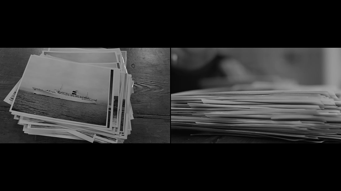 Zineb Sedira, Transmettre en abyme, 2012, 3-Screen video installation, © Zineb Sedira / ADAGP, Paris, 2019, Courtesy the artist, kamel mennour-Paris/London and The Third Line-Dubai