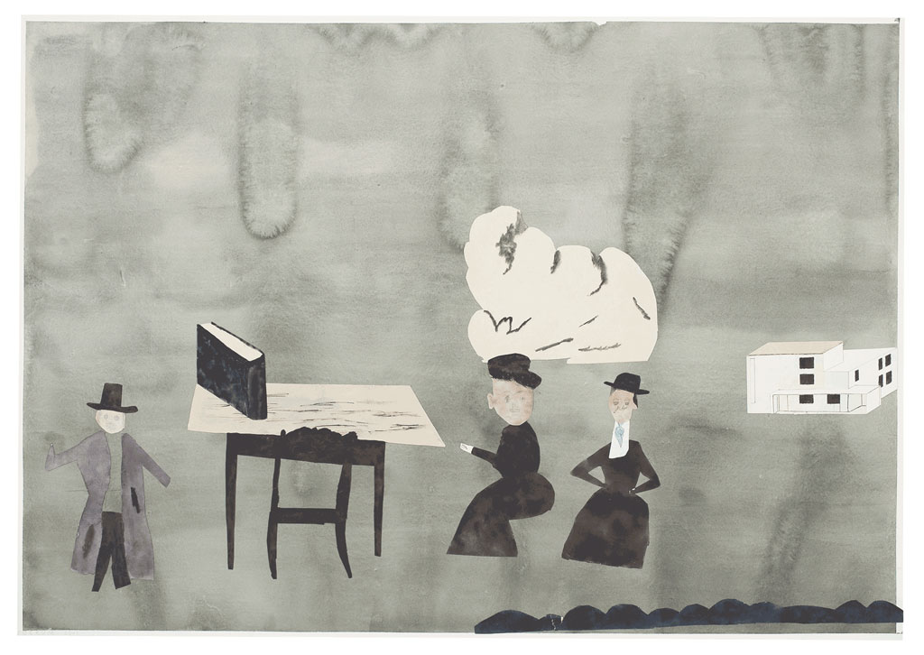 Jockum Nordström, Hymn-Book, 2006, Collage on paper, 70 x 100 cm, © Jockum Nordström, Courtesy the artist and David Zwirner Gallery