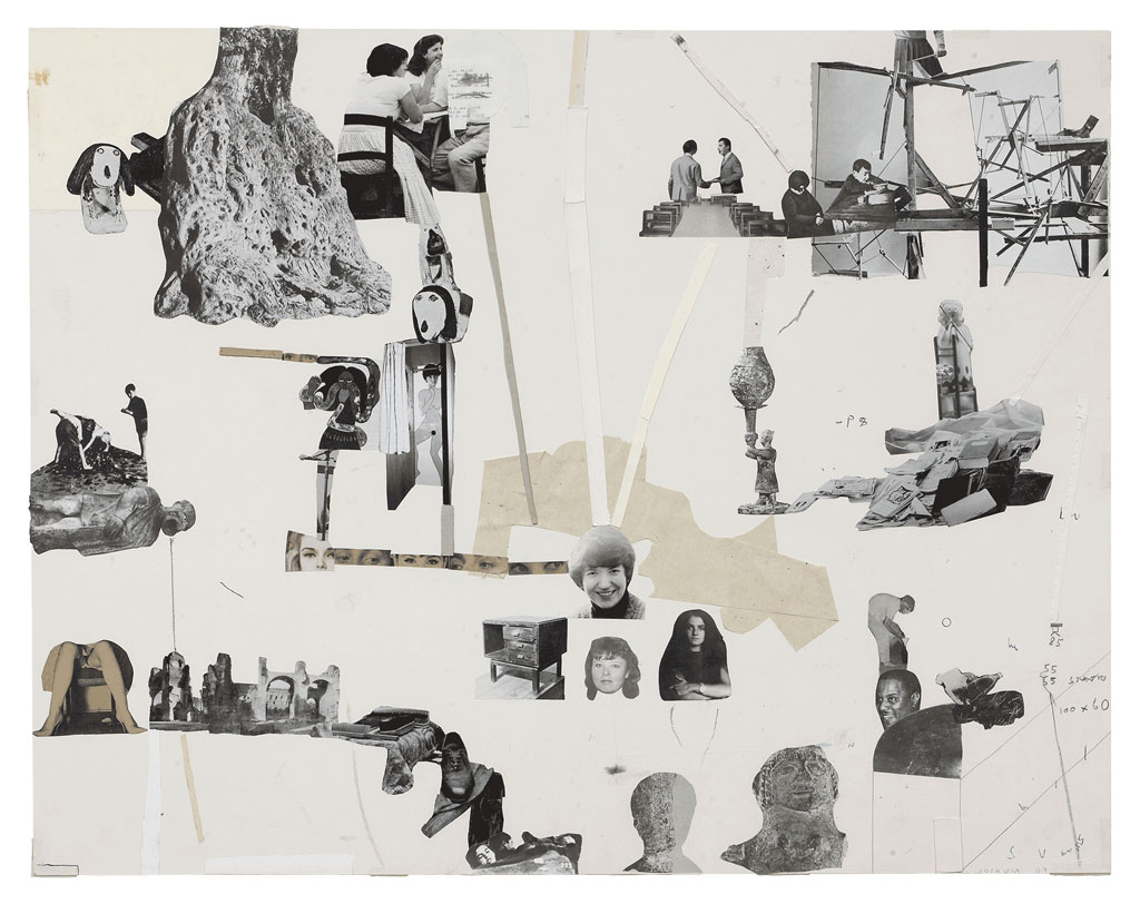 Jockum Nordström, Positive, 2009, Collage and graphite on paper, 63.8 x 81.3 cm, © Jockum Nordström, Courtesy the artist and David Zwirner Gallery