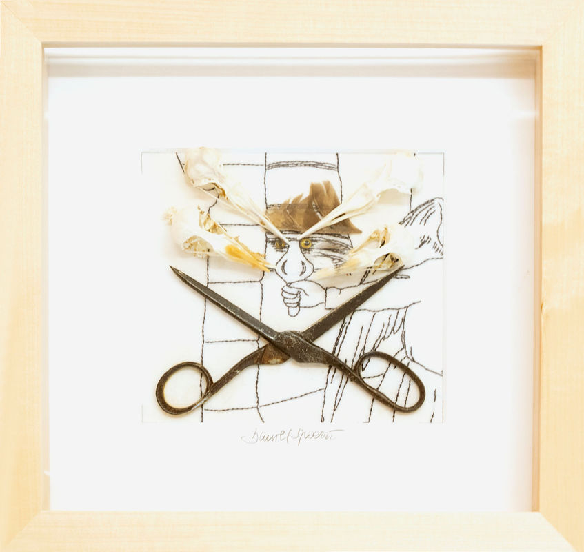 Daniel Spoerri, Untitled (Series: Eintagskästchen), 2014, Assemblage, 35.5 x 37.5 cm, © Daniel Spoerri, Courtesy the artist and Galerie Krinzinger