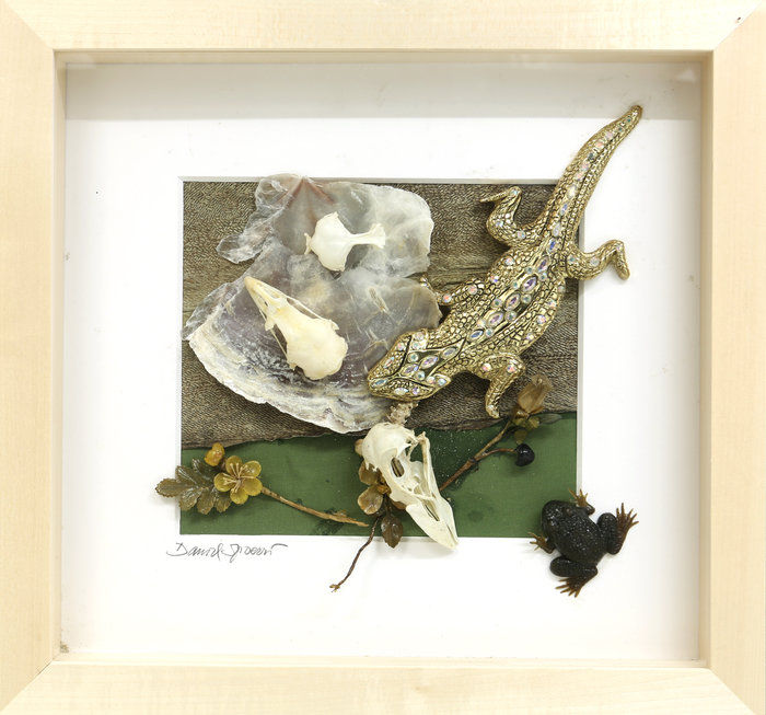 Daniel Spoerri, Untitled (Series: Eintagskästchen), 2014, Assemblage, 35.5 x 37.5 cm, © Daniel Spoerri, Courtesy the artist and Galerie Krinzinger