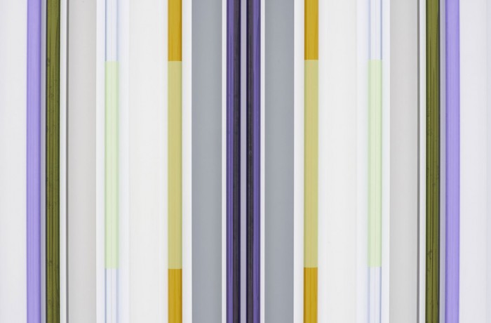 Robert Irwin, Kilts (detail), 2018, Shadow + Reflection + Color, 182.9 cm × 262.3 cm × 10.8 cm, © Robert Irwin, Courtesy the artist and Pace Gallery