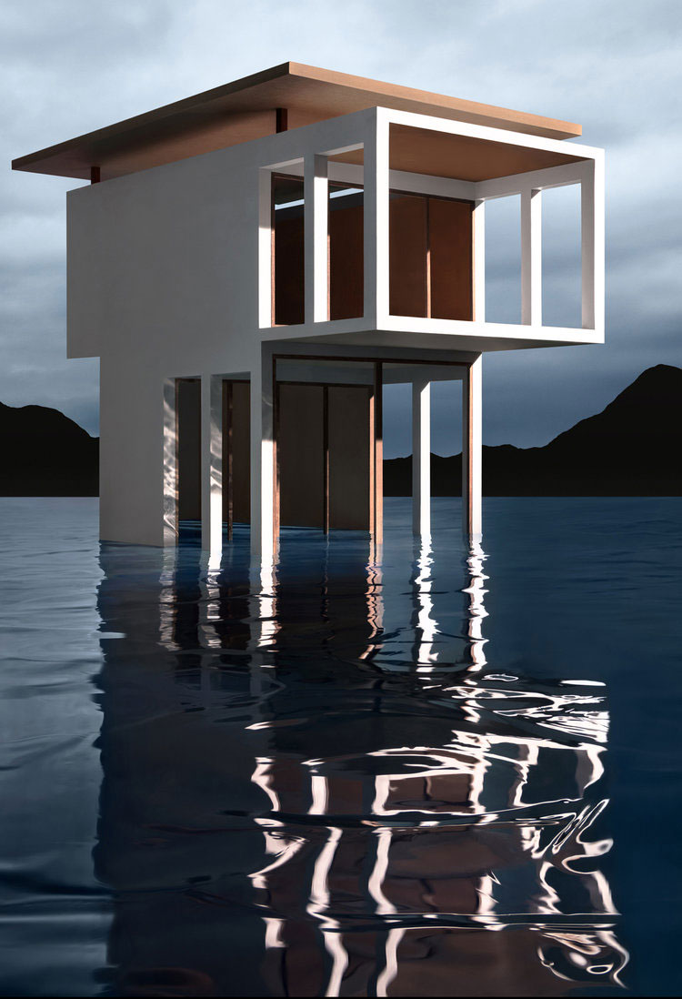 James Casebere, White Solo Pavilion, 2018-2019, Framed archival pigment print mounted to dibond, 160 x 126 cm, © James Casebere, Courtesy the artist and Galerie Templon