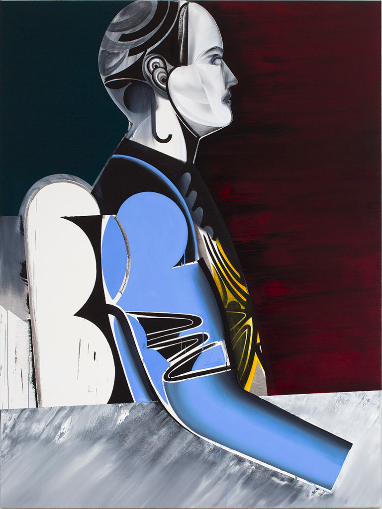 Sebastian Gögel, Hyperchon, 2019, Oil on canvas, 200 x 150 cm, Courtesy the artist. Photo: Andreas Wünschirs, © Sebastian Gögel