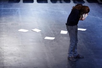 Tacita Dean, Event for a Stage, 2015 (Location photograph), 16mm colour film, optical sound; 50 minutes, © Tacita Dean, Courtesy the artist and EMMA – Espoo Museum of Modern Art