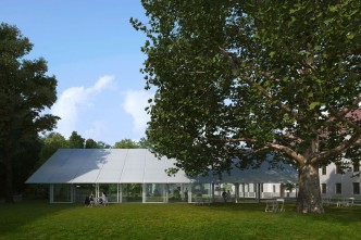 CHYBIK + KRISTOF Architects & Urban Designers, Visualisation of Greenhouse of St. Thomas Abbey, © & Courtesy CHYBIK + KRISTOF Architects & Urban Designers