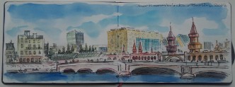 Panagiotis Rappas, Sketch book: Berlin 2017, 2017, Watercolor on Paper, © Panagiotis Rappas, Courtesy the artist