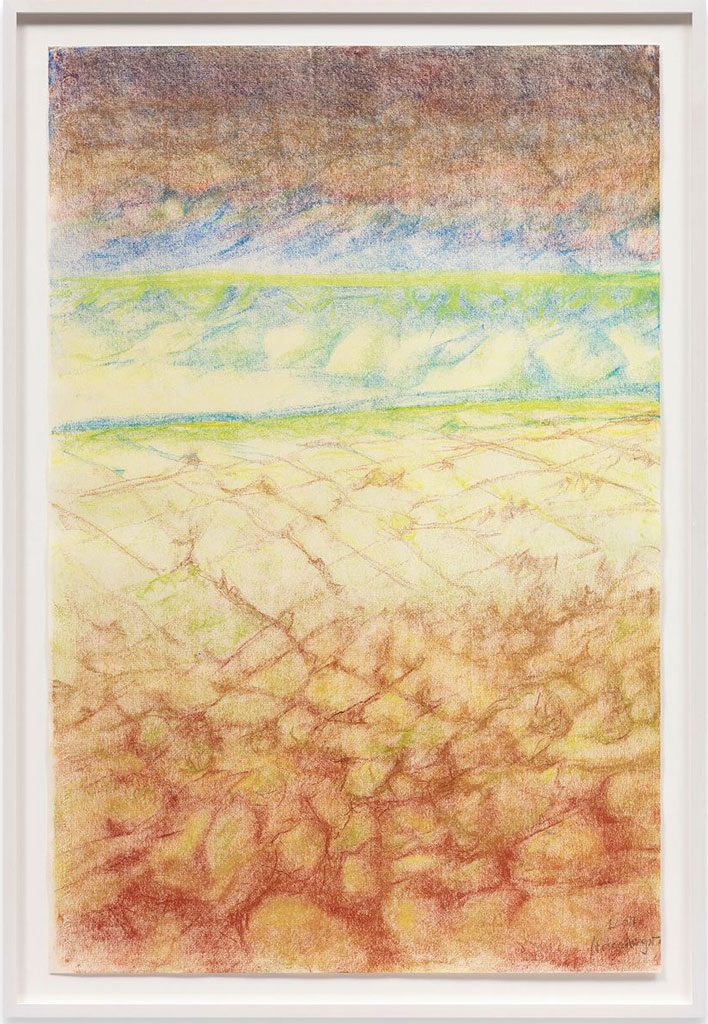 Richard Artschwager, Landscape with Dark Sky, 2008, Pastel on paper, 96.5 x 64.1 cm, 105.6 x 73.1 cm (incl frame), Courtesy Sprüth Magers