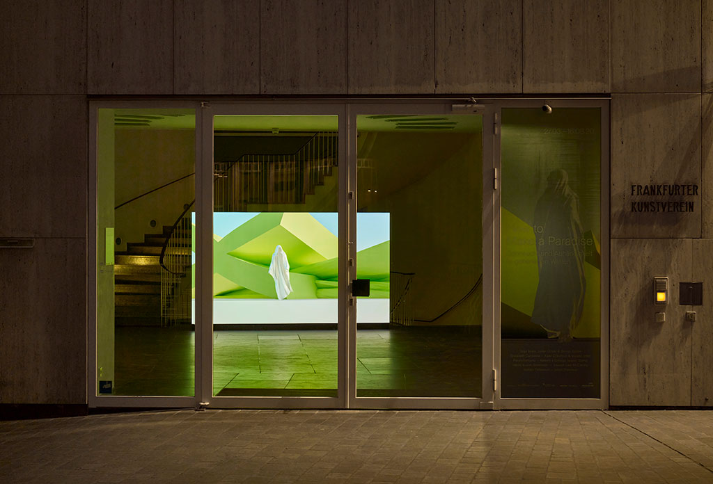 Elisabeth Caravella. Howto, 2014, Exterior view of Frankfurter Kunstverein 2020, Photo: Norbert Miguletz , © Frankfurter Kunstverein