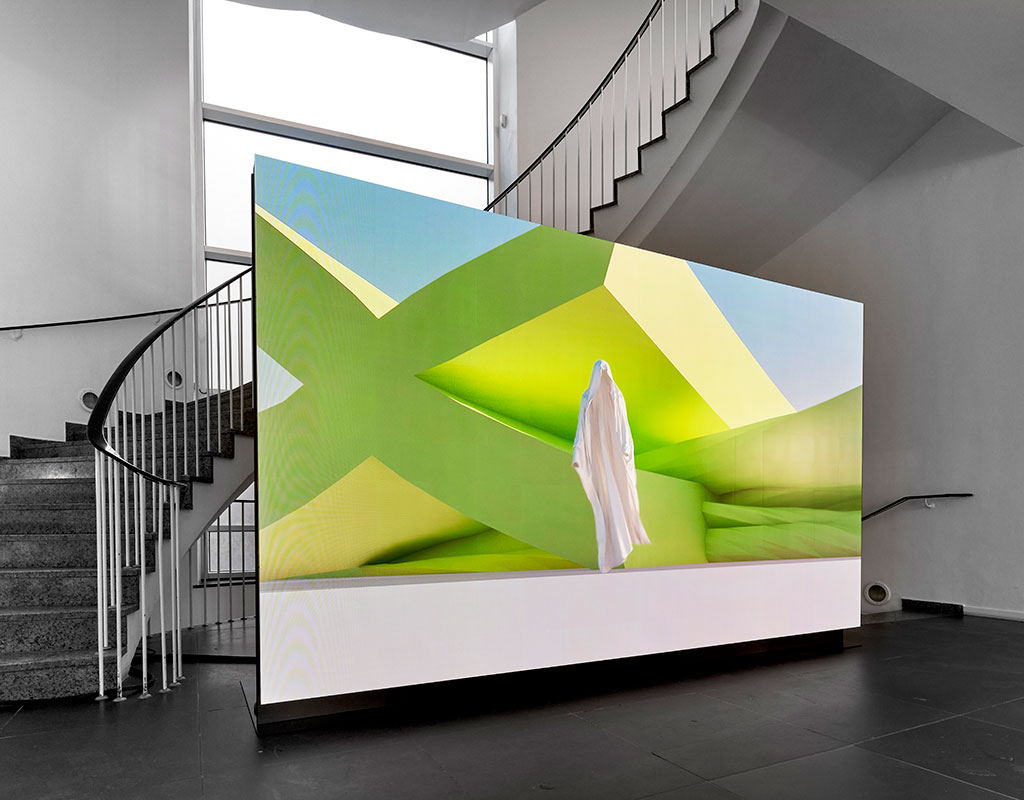 Elisabeth Caravella , Howto, 2014, Exhibition View Frankfurter Kunstverein 2020, Photo: Norbert Miguletz, © Frankfurter Kunstverein