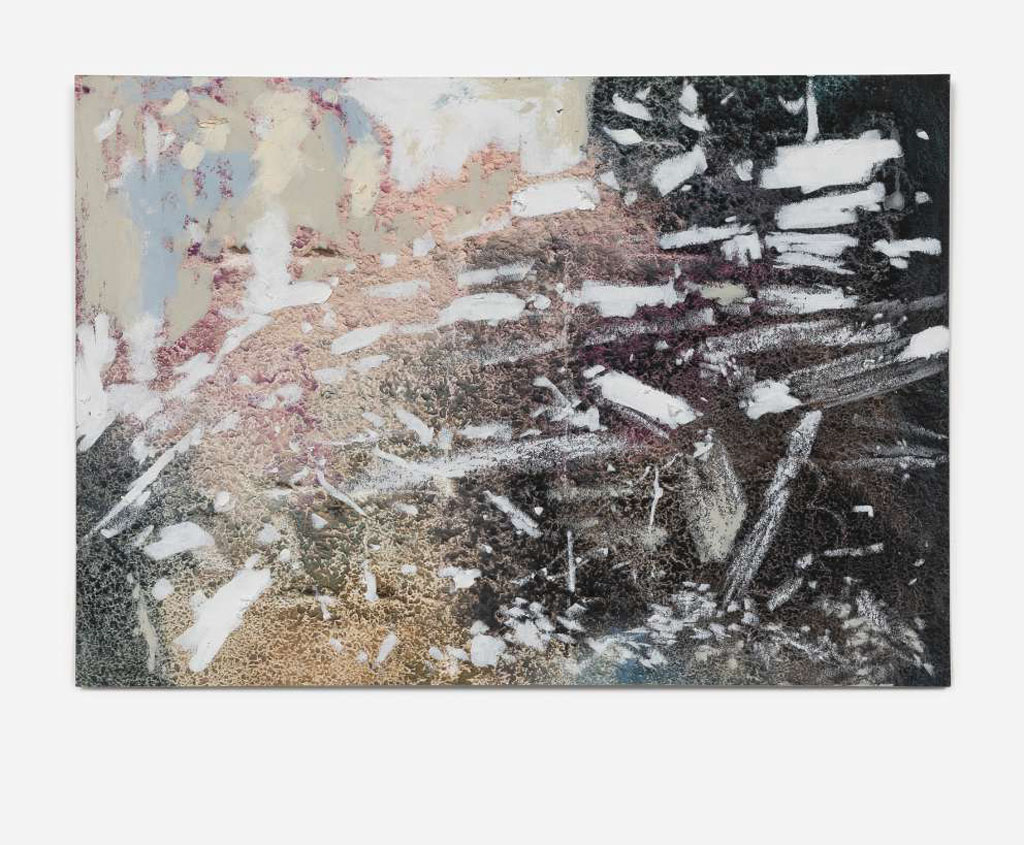 Raúl Illarramendi, El Mijagual, 2020, Oil pastel, wax crayon on archival print, 15 x 21 cm, Verso signed, dated and titled with graphite pencil, © Raúl Illarramendi, Courtesy the artist and Galerie Karsten Greve