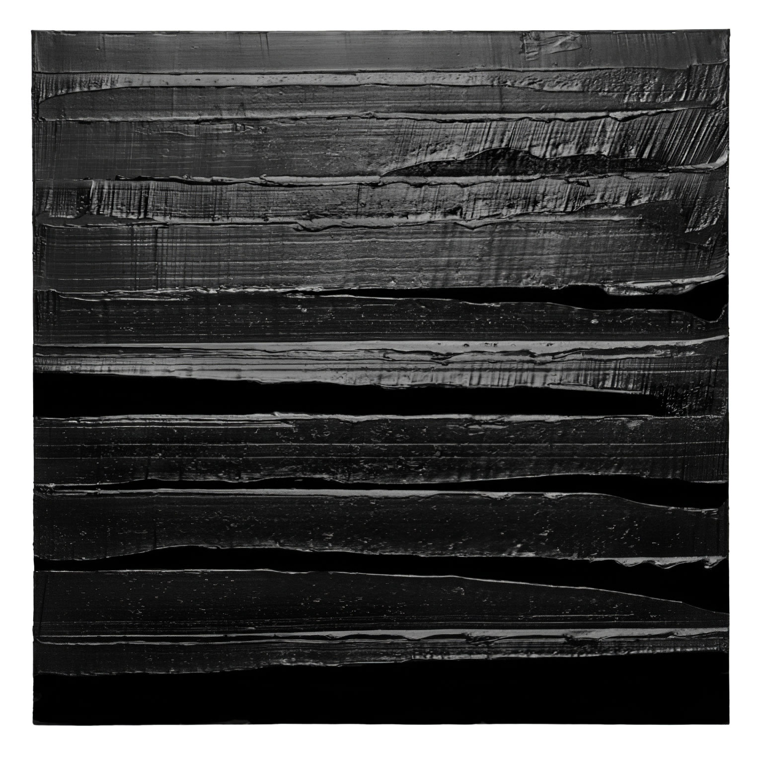 Pierre Soulages, Peinture 130 x 130 cm, 10 octobre 2019, 2019, Acrylic on canvas, 51 3/16 x 51 3/16 inches (130 x 130 cm), © Artists Rights Society (ARS), New York / ADAGP, Paris