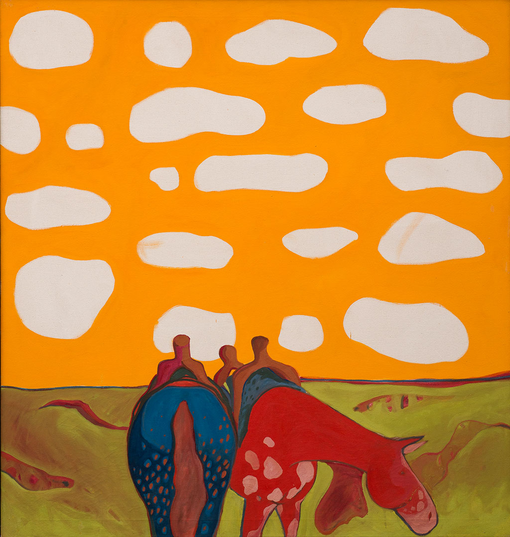 T.C. Cannon (Kiowa/Caddo), All the Tired Horses in the Sun, 1971–72, Tia Collection