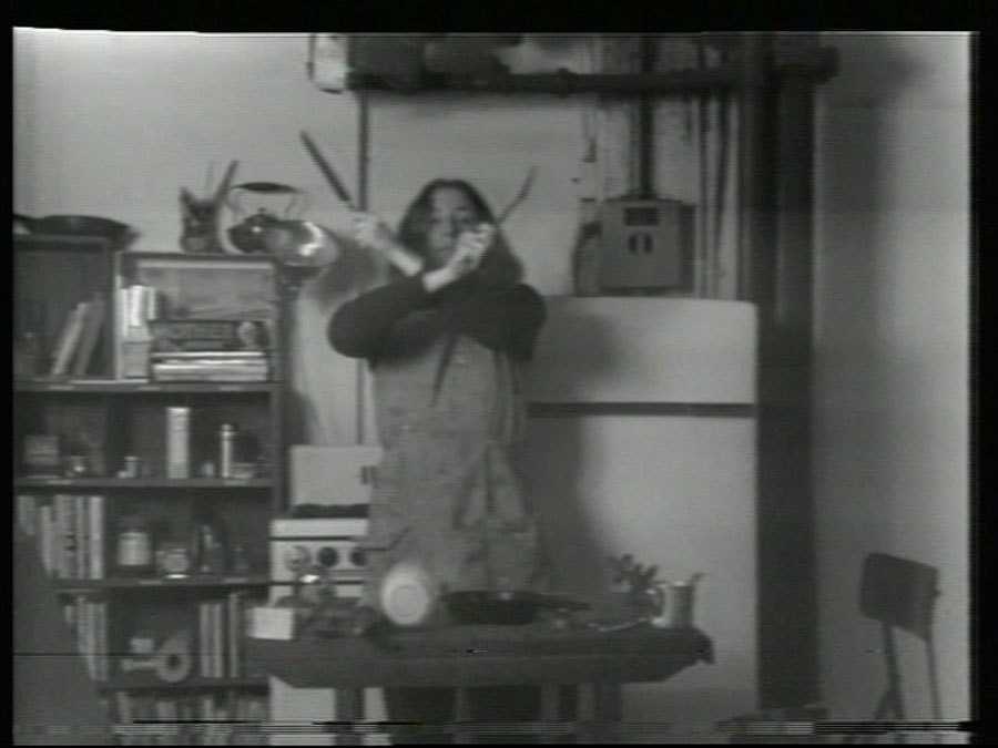 Martha Rosler, Still from Semiotics of the Kitchen, Museum Ludwig, © Martha Rosler, Courtesy Martha Rosler & Galerie Nagel Draxler Berlin/ Cologne/ Munich
