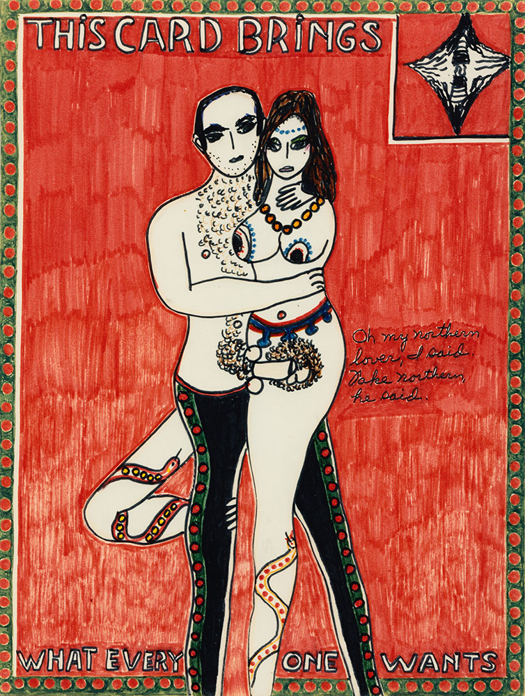 Dorothy Iannone, Ta(Rot) Pack, 2009, 3.75 x 5 inches, offset cards, wooden box, signed and numbered, edition 100 + 10 AP, Published by The New Museum, New York, USA