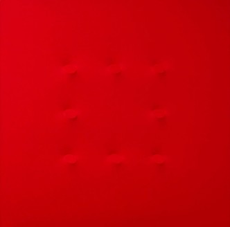 Turi Simeti, 8 ovali rossi, 2015, Acrylic on shaped canvas, 125 x 125 cm, Courtesy Tornabuoni Art